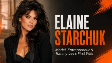 Elaine Starchuk: Biography, Career, Family, and Personal Life 1 Elaine Starchuk, former model and Tommy Lee’s first wife, featured in a biography image.