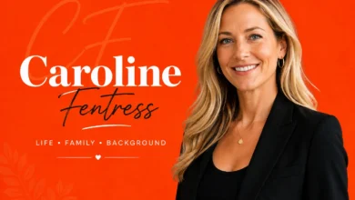 Blazertje: Meaning, Styles, How to Wear & Buying Guide 1 Caroline Fentress featured image with orange background and black blazer
